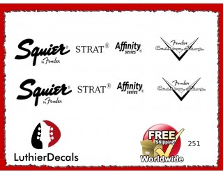  Squier Stratocaster Guitar Decal 251